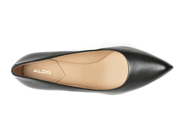 Pantofi ALDO negri, CORONITIFLEX001, din piele naturala