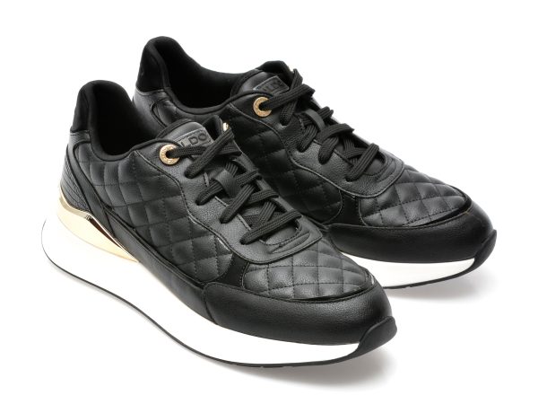 Pantofi ALDO negri, COSMICSTEP001, din piele ecologica