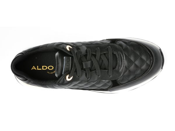 Pantofi ALDO negri, COSMICSTEP001, din piele ecologica