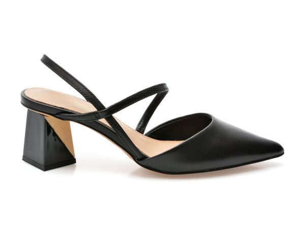Pantofi ALDO negri, SUZETTE001, din piele naturala si piele ecologica