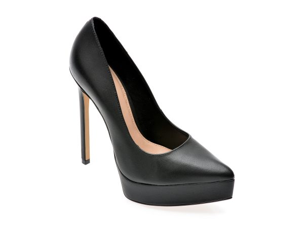 Pantofi ALDO negri, YELLOWFIN008, din piele naturala