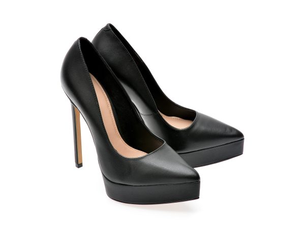 Pantofi ALDO negri, YELLOWFIN008, din piele naturala