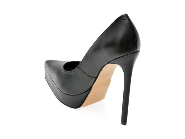 Pantofi ALDO negri, YELLOWFIN008, din piele naturala