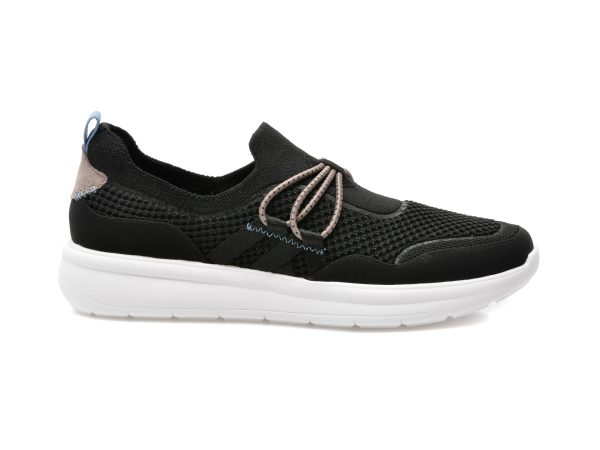 Pantofi CLARKS negri, EZERRUN, din material textil