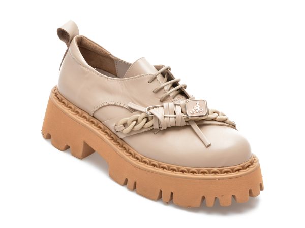 Pantofi EPICA bej, 2088800, din piele naturala