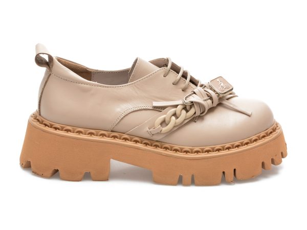 Pantofi EPICA bej, 2088800, din piele naturala