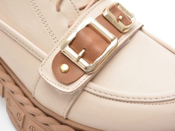 Pantofi EPICA bej, 523440, din piele naturala