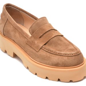Pantofi EPICA maro, 28806839, din piele intoarsa