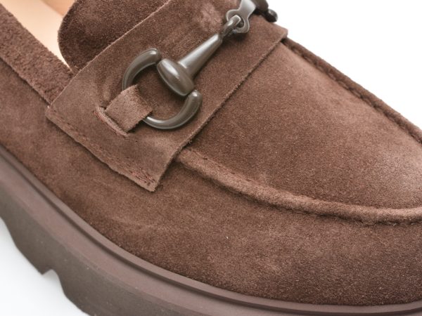 Pantofi EPICA maro, 2880827, din piele intoarsa