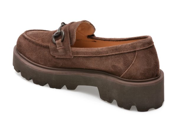 Pantofi EPICA maro, 2880827, din piele intoarsa