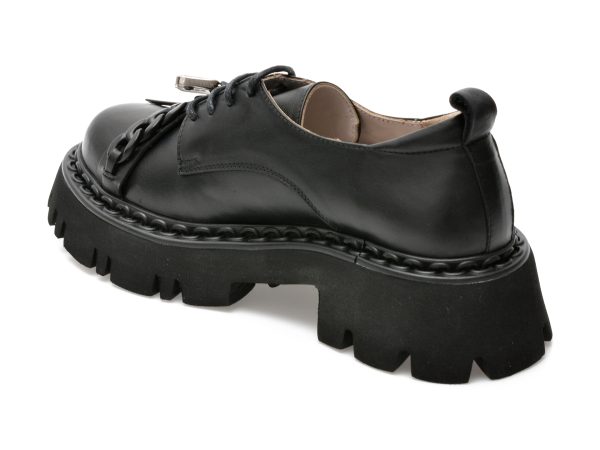 Pantofi EPICA negri, 2088800, din piele naturala