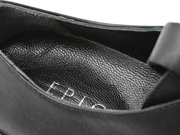 Pantofi EPICA negri, 208960, din piele naturala
