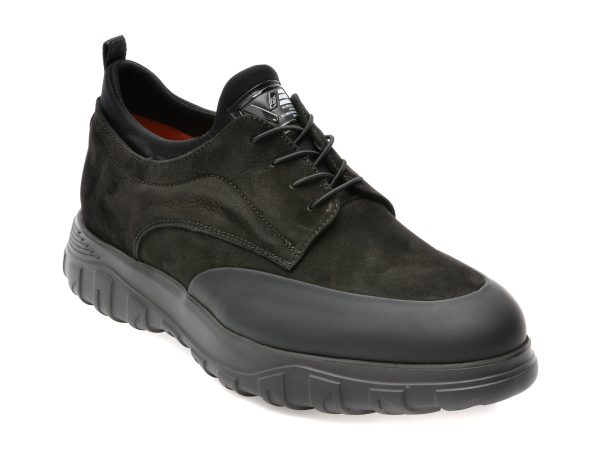 Pantofi EPICA negri, 3396, din nabuc