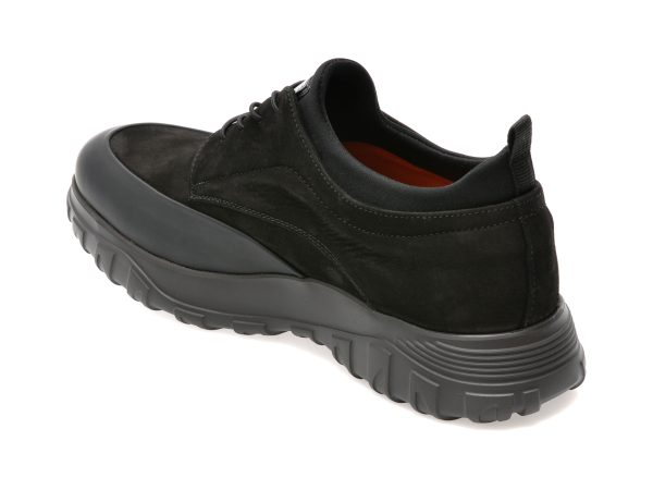 Pantofi EPICA negri, 3396, din nabuc