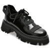 Pantofi EPICA negri, 4003529, din piele naturala lacuita