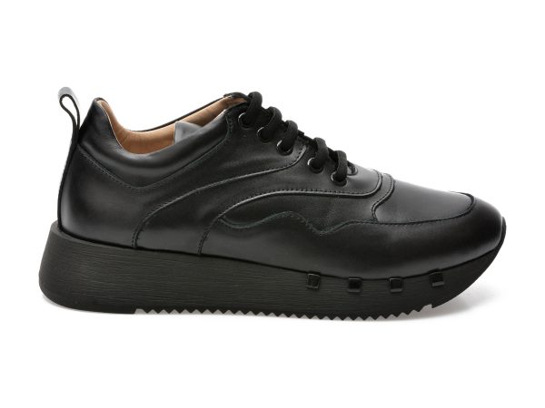 Pantofi EPICA negri, 42210, din piele naturala