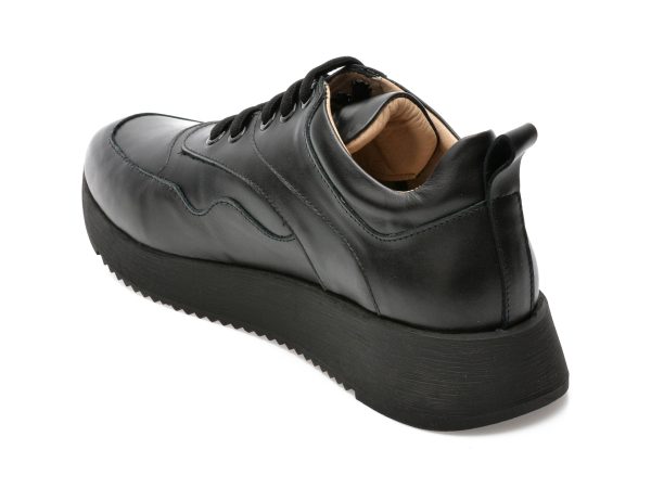 Pantofi EPICA negri, 42210, din piele naturala