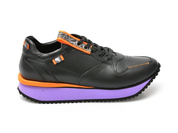 Pantofi EPICA negri, 445519, din piele naturala