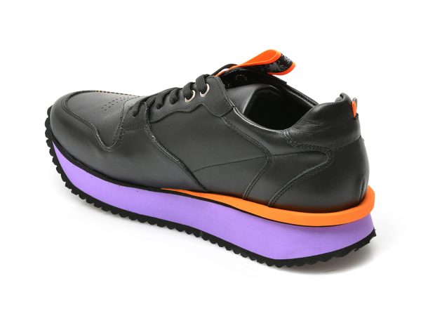Pantofi EPICA negri, 445519, din piele naturala