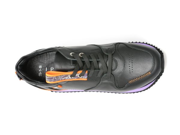 Pantofi EPICA negri, 445519, din piele naturala