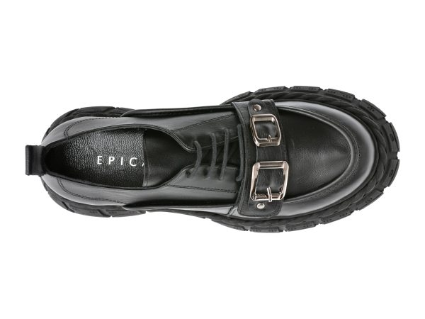 Pantofi EPICA negri, 523440, din piele naturala