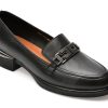 Pantofi EPICA negri, H5097, din piele naturala