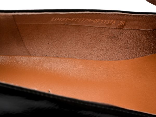 Pantofi EPICA negri, RT1779, din piele naturala lacuita