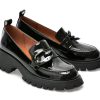 Pantofi EPICA negri, RT1779, din piele naturala lacuita