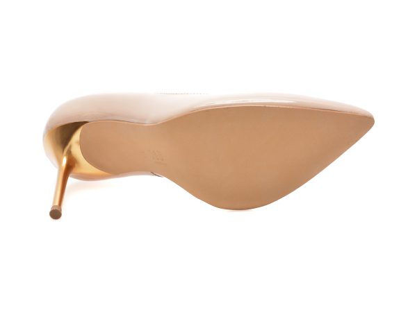 Pantofi EPICA nude, 21158, din piele naturala lacuita