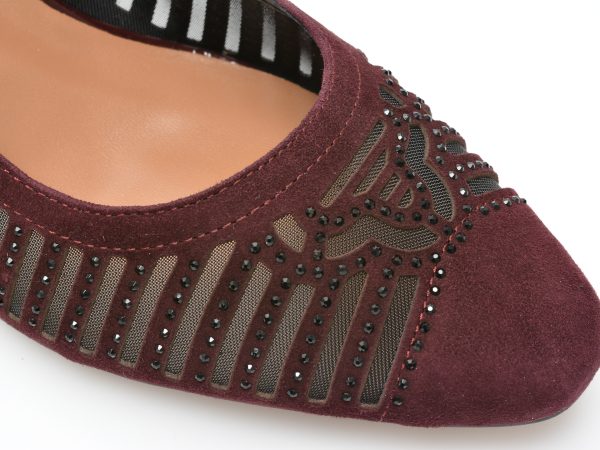Pantofi EPICA visinii, R1459, din piele intoarsa