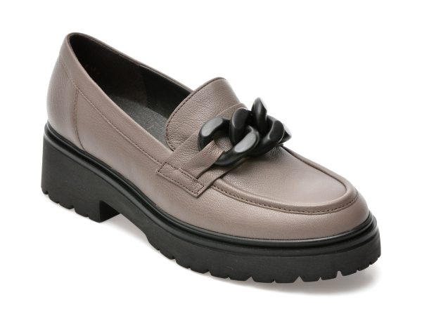 Pantofi GABOR gri, 95230, din piele naturala