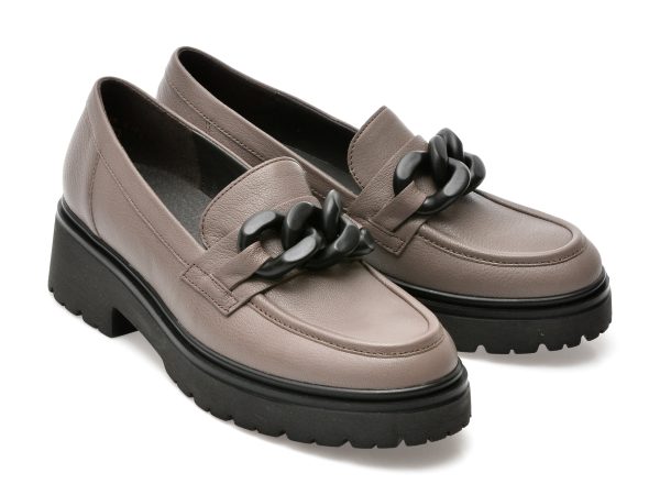 Pantofi GABOR gri, 95230, din piele naturala