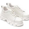 Pantofi GRYXX albi, 6632, din piele naturala
