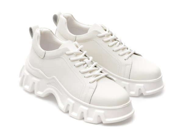 Pantofi GRYXX albi, 6632, din piele naturala