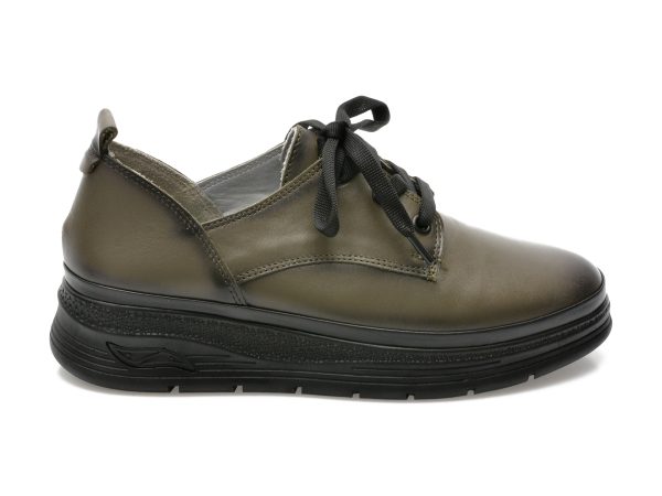 Pantofi GRYXX kaki, 213865, din piele naturala