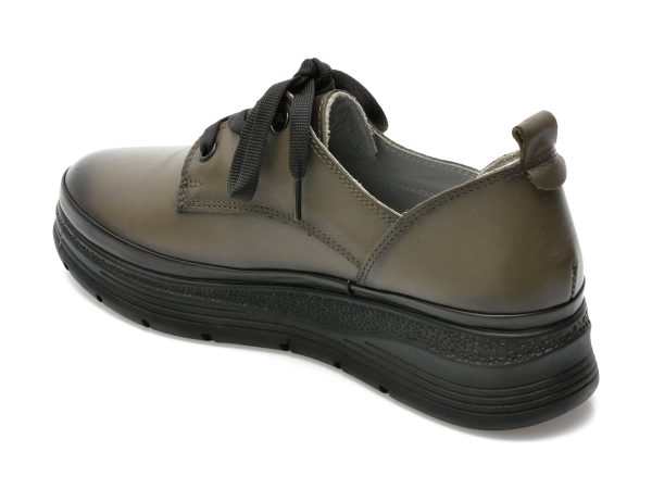 Pantofi GRYXX kaki, 213865, din piele naturala