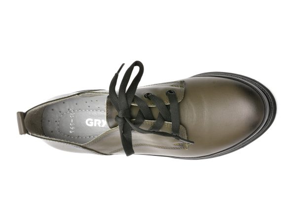 Pantofi GRYXX kaki, 213865, din piele naturala
