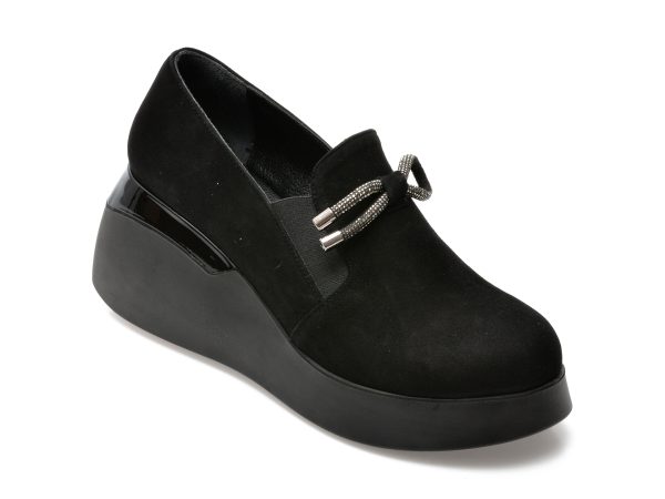 Pantofi GRYXX negri, 2541407, din piele intoarsa