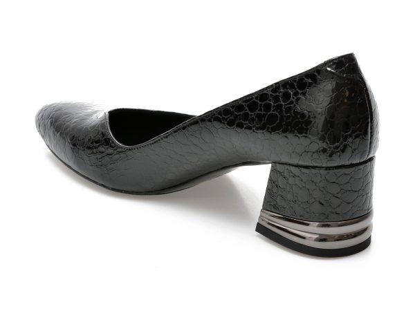Pantofi GRYXX negri, 367458, din piele naturala lacuita