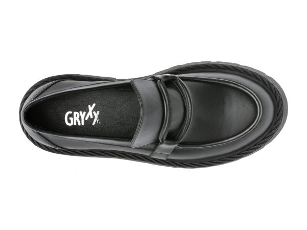 Pantofi GRYXX negri, 42385, din piele naturala