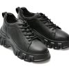 Pantofi GRYXX negri, 6632, din piele naturala