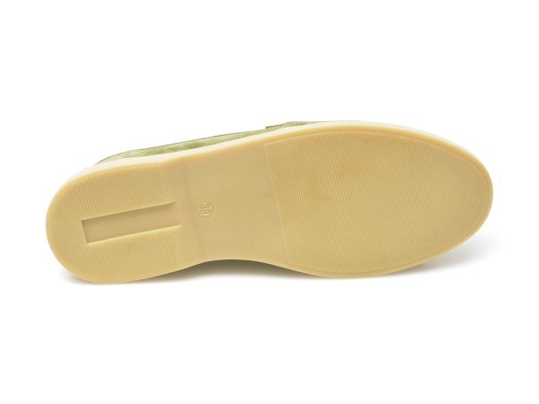 Pantofi IMAGE verzi, 793710, din piele intoarsa