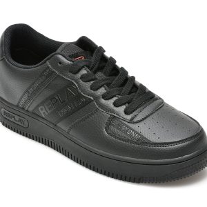 Pantofi REPLAY negri, MZ3G20S, din piele ecologica