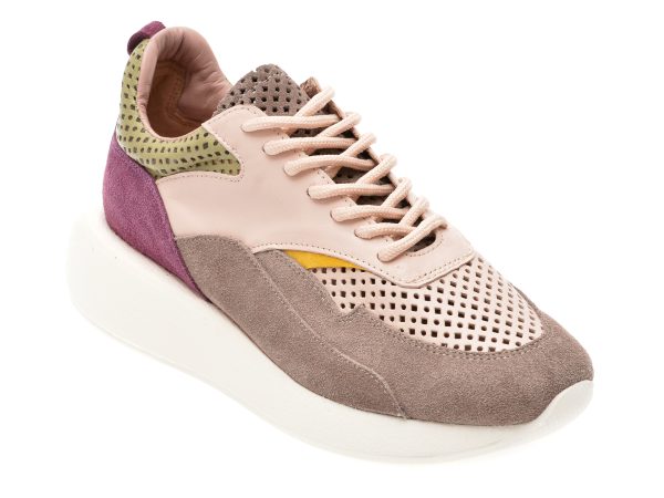 Pantofi sport EPICA roz, 205032, din piele naturala