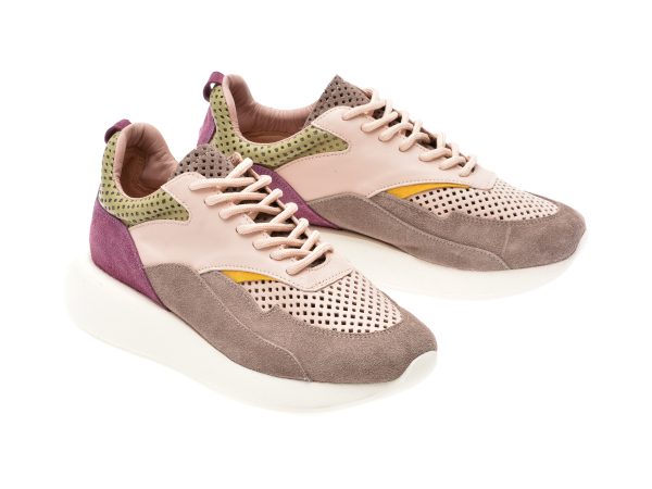 Pantofi sport EPICA roz, 205032, din piele naturala