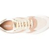 Pantofi sport GEOX albi, D16QHB, din material textil si piele naturala