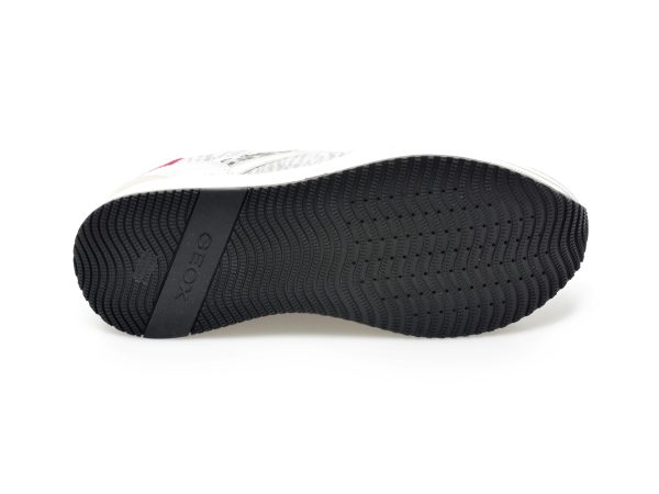 Pantofi sport GEOX albi, D16QHB, din piele naturala