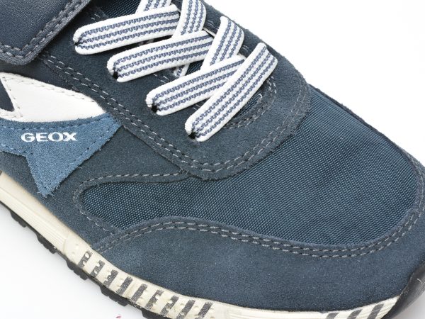 Pantofi sport GEOX bleumarin, J259EA, din material textil si piele naturala