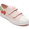 Pantofi sport GEOX roz, J2504A, din material textil si piele ecologica