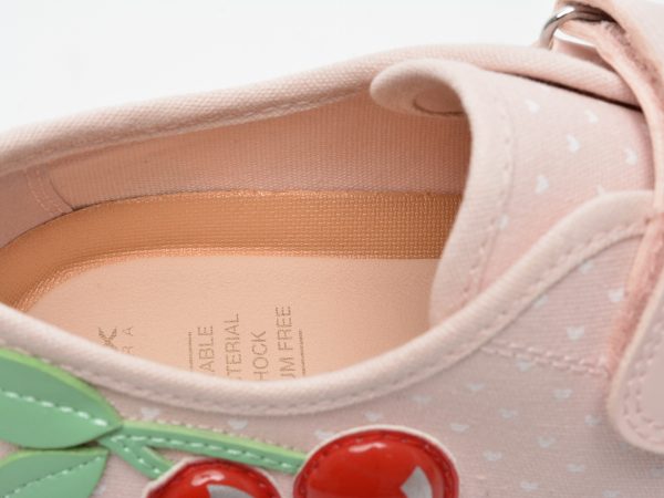 Pantofi sport GEOX roz, J2504A, din material textil si piele ecologica